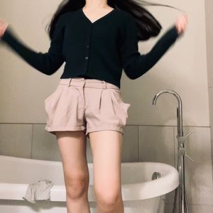 Vintage 90s Mauve/Pale Pink Drapey Shorts